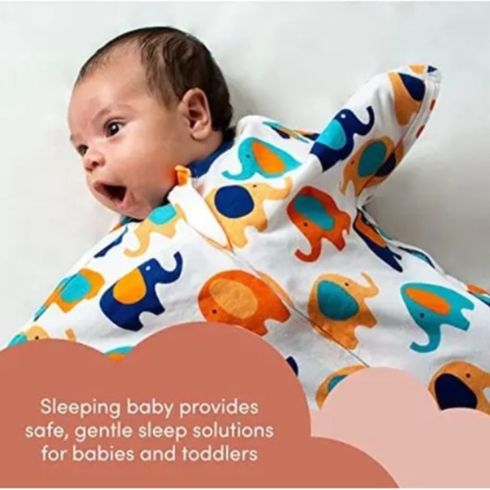 SLEEPING BABY Zipadee-Zip Sleeping Sack Cotton 3M-6M Extra‎ Small Elephant NEW